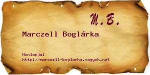 Marczell Boglárka névjegykártya