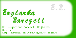 boglarka marczell business card